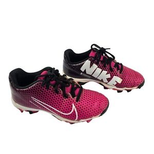 Nike Hyperdiamond 4 Keystone‎ Softball Cleats Kids 4.5Y Pink Black Low Top